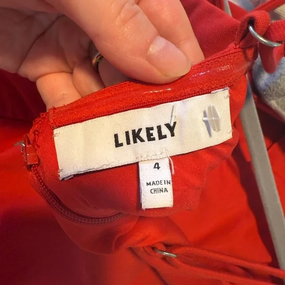 Likely Red Ruffled Tiered Mini Dress - Picture 9 of 9